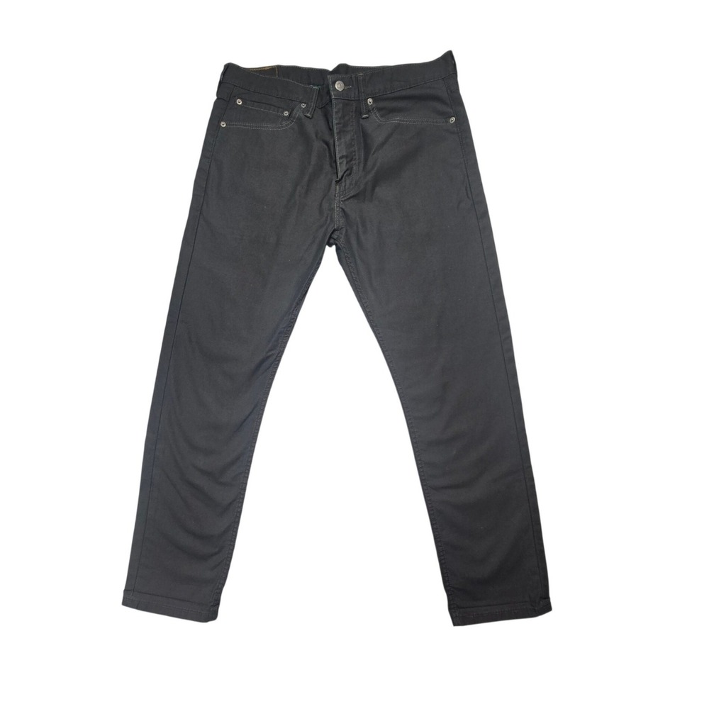 Levi's 508 Regular Tapered Pants Mens 34 Black Denim Jeans Grunge Skater Goth